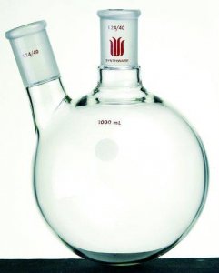 Synthware� two neck round bottom flask with angled side neck SYNF419925-1EA