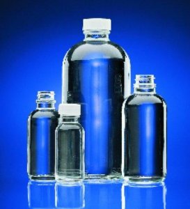 Wheaton narrow mouth bottles with caps 