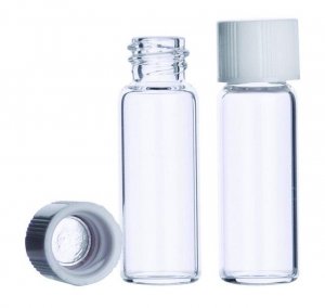 WHEATON� clear sample vial with foil lined cap packed in partitioned tray, glass DWK225081-288EA