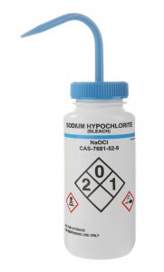Wide mouth safety labelled wash bottle HS120255