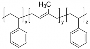 Polystyrene-block-polyisoprene-block-polystyrene 