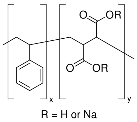 Poly(styrene-alt-maleic acid) sodium salt solution 