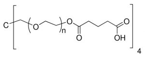 Poly(ethylene oxide), 4-arm, carboxylic acid terminated 