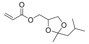 (2-Isobutyl-2-methyl-1,3-dioxolan-4-yl)methyl acrylate 