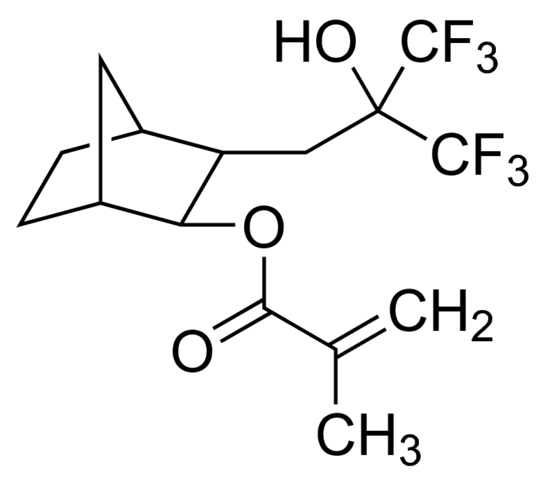 2-[(1,1,1-Trifluoro-2-(trifluoromethyl)-2-hydroxy)propyl]-3-norbornyl methacrylate 