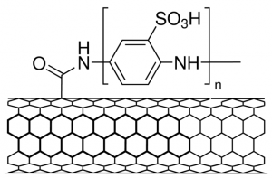 Carbon nanotube, single-walled, polyaminobenzene sulfonic acid functionalized 