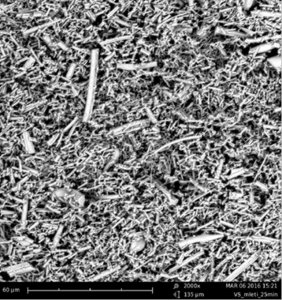 Silica dioxide- vitreous milled nanofiber 