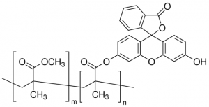 Poly[(methyl methacrylate)-co-(fluorescein O-methacrylate)] 