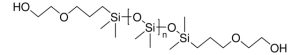 Poly(dimethylsiloxane), bis(hydroxyalkyl) terminated 