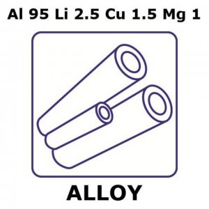 Aluminum-lithium-copper alloy, Al95Li2.5Cu1.5Mg1 