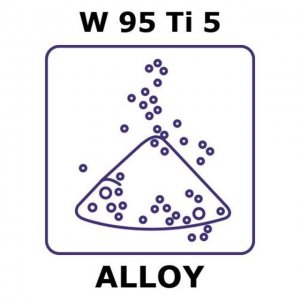 Tungsten-titanium alloy, W95Ti5 GF59620349-1EA