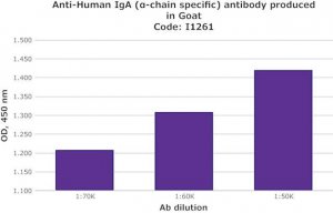 Anti-Human IgA (-chain specific) antibody produced in goat I1261-2ML