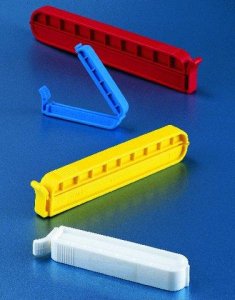 Dialysis tubing closures 