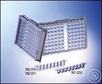 Greiner Bio-One STRIP PLATE, 12xF8, PS, F-BOTTOM ,, CLEAR, MICROLON�, MED. BINDING, 10 ��. / ����� 762070