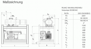 ��������� ������� RUTA WAU 2001 / SV 300 B / G Leybold 502453V001