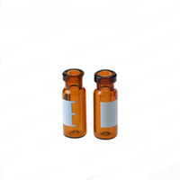 2ML ND11 янтарный обжимной флакон с градуировкой и маркировочным местом и 0.2ML микро вставкой флакона Alwsci C0002583