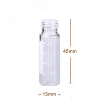 Флакон с винтовой крышкой из прозрачного стекла 4ML 13-425 с градуировкой и маркировочным пятном Alwsci C0000025