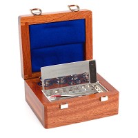 Эталонная гиря F1 с ручкой и полостью для регулировки, Set (1 mg - 200 g), Деревянный ящик Radwag OK-201-0055