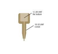 ������� 1/16" ���������� ������� ������ �� 1/16" ��� 1/8" ���������� ������� ������, ���������� 1/4-28 ������� ������ �� 10/32 ���������� ������� ������, ���. 2 ����� � ������� ���� � 4 �������� ������ Knauer A1985