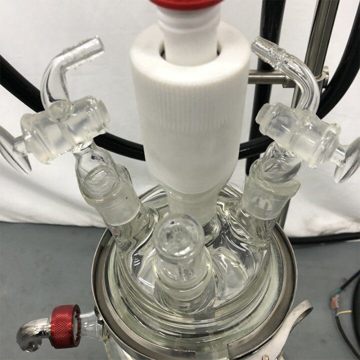 Взрывозащищенный трехслойный стеклянный реактор с рубашкой 1-5L LGR-T Series Laboao