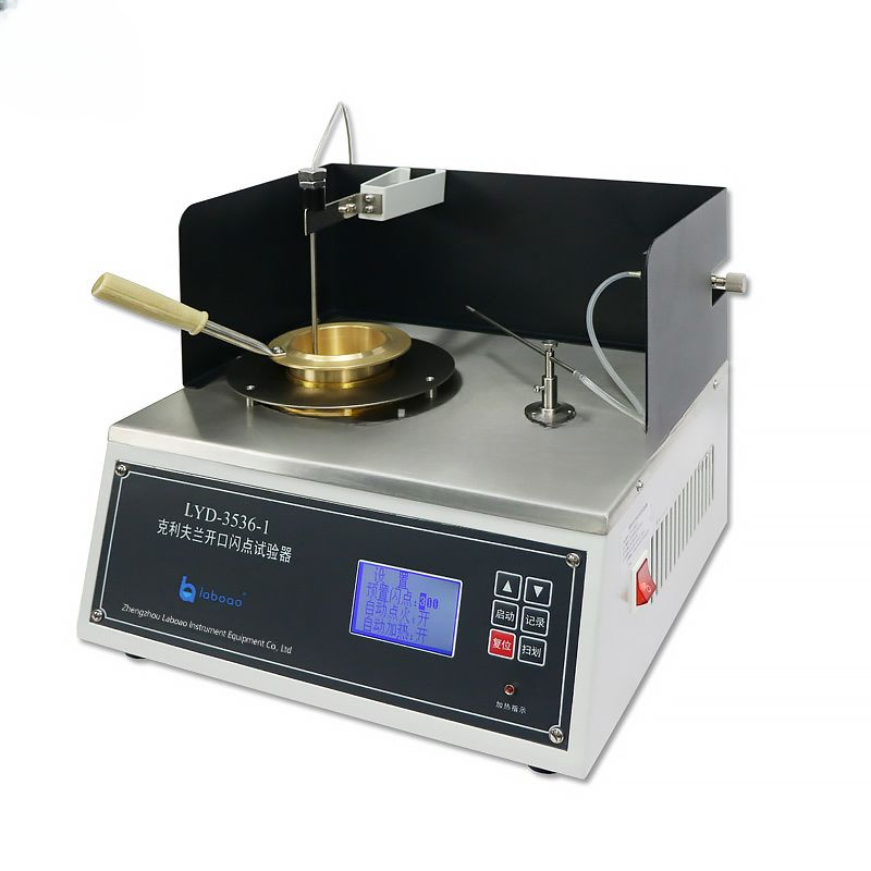 Тестер вспышки в открытом тигле LCD Cleveland Petroleum LYD-3536-1 Laboao