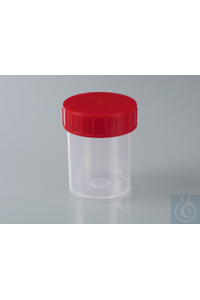 Burkle Пробирка для образца с крышкой, PP / LDPE, асептическая, 125 мл 7103-0125
