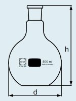 Колба DURAN Group 100 мл, плоскодонная, круглая, NS29/32, стекло 241712707