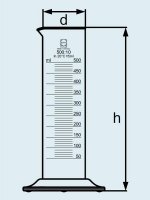 Цилиндр мерный DURAN Group 50 мл, низкий, шестигранное основание, стекло 213951702