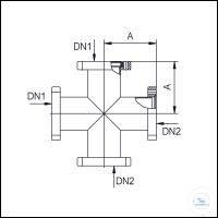 ���������� Welch Vacuum CF 4-���������, ����������� �����, ��� DN 40 CF, A 63 �� 703221