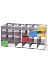 neoLab neoLab� Schrankgestell f. 100er OT-Box, 3x6 Faecher, 216 x 553 x 241 �� 2-8309