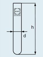 Пробирка DURAN Group 80 мл, 44x100 мм, для цетрифуг, стекло 216012609