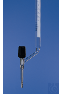 Фирменная бюретка BLAUBRAND AS DE-M лат.стоккок 10 мл: 0,02 мл Boro 3.3 Sch. PTFE шпиндель 13844