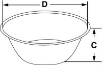 Чаша Bochem лабораторная, плоское дно, 6 л, нержавеющая сталь 8594