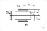Welch Vacuum KF ����������, �������������� ��������, ��� DN 16 KF, A 40 ��, B 22 �� 710001