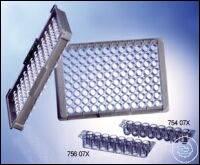 Greiner Bio-One STRIP PLATE, 6xF16, PS, F-BOTTOM ,, CLEAR, MICROLON�, ������� �����, 10 ��. / ����� 756071