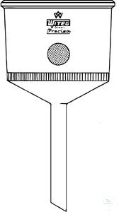 2 368 004 Witeg FILTER FUNNELS, 8000 ��, P4 DISC DIA .: 200 ��, STEM O.DIA .: 2 368 004