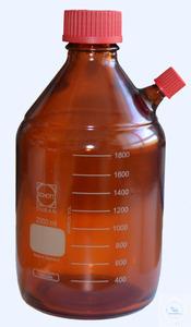 5 372 300 Бутылка Witeg с резьбой LABMAX, 2000 мл, круглая, окрашенная янтарем, с 5 372 300