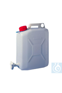 Jerrycans Lab-plastix � �������� ������ 20 ������, HDPE, ����������������� ������, 180 x 320 x H 450 �� PL-3963