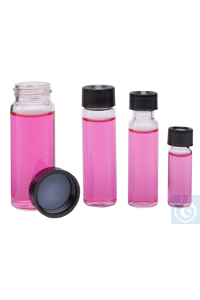 флаконов neoLab, 30 мл, прозрачное стекло, крышка закрыта, перегородка бутил / PTFE, 100 штук / упаковка 2-7236