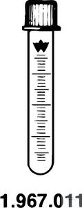 1 967 011 Witeg TEST TUBES, GRADUATED, 10 ��, 1 GL 18/10 1 967 011