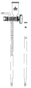 2 982 000 Witeg NITROMETER, LUNGE, GRAD. 50 ��: 0,1 �� � ST-STOPCOCK, DOU 2 982 000