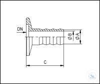 Welch Vacuum KF ������ ������� ��� ������ KF, ����������� �����, ��� DN 40/20 KF, A 20 ��, B 16 ... 701706