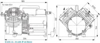 Диафрагменный вакуумный насос KNF N 035.3 AT.18 (27 л/мин, 20 мбар, IP 44)