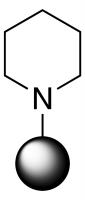 Piperidine, polymer-bound 