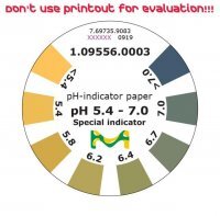 pH-indicator paper pH 5.4 - 7.0 Special indicator 