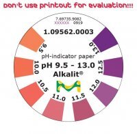 pH-indicator paper pH 9.5 - 13.0 