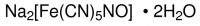 Sodium nitroferricyanide(III) dihydrate