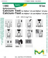 Calcium Test for RQflex® 10 and RQflex® 10 plus