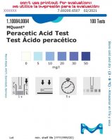 Peracetic Acid Test 