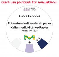 Potassium iodide-starch paper